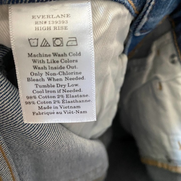 NWT Everlane High Rise Skinny Jeans 23 - Picture 7 of 7